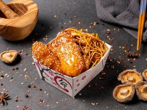 Pui Caramelizat + 1 sos la alegere